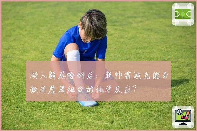 湖人解雇哈姆后，新帅雷迪克能否激活詹眉组合的化学反应？